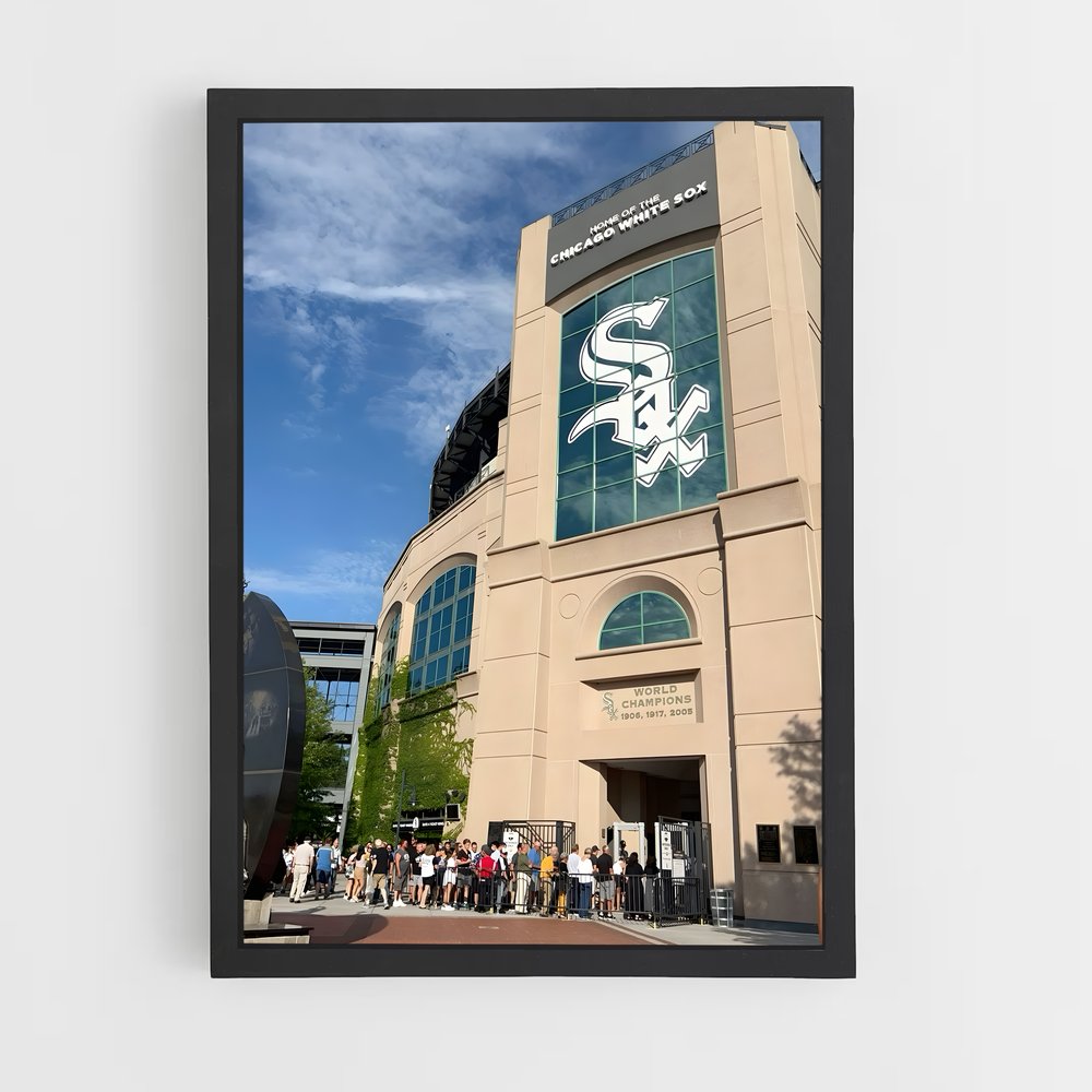 Poster La Foule au Stade – affiche Baseball (vue 2)